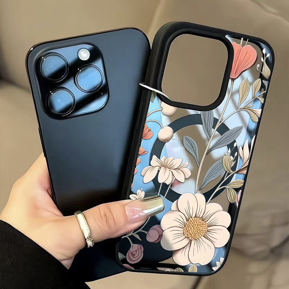 Magnetic Phone Case - Coque de téléphone anti-chute à motif