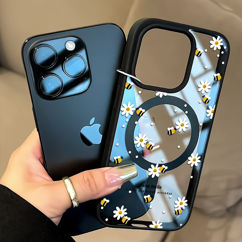 Magnetic Phone Case - Coque de téléphone Fresh Daisy Bee