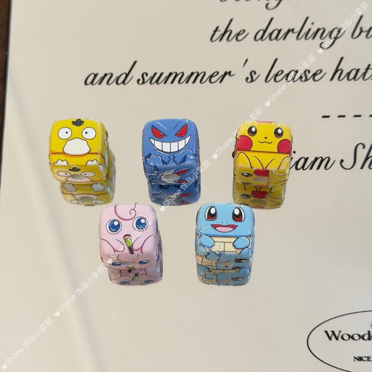 Phone Accessories Chain - 10 pièces de perles Pikachu à