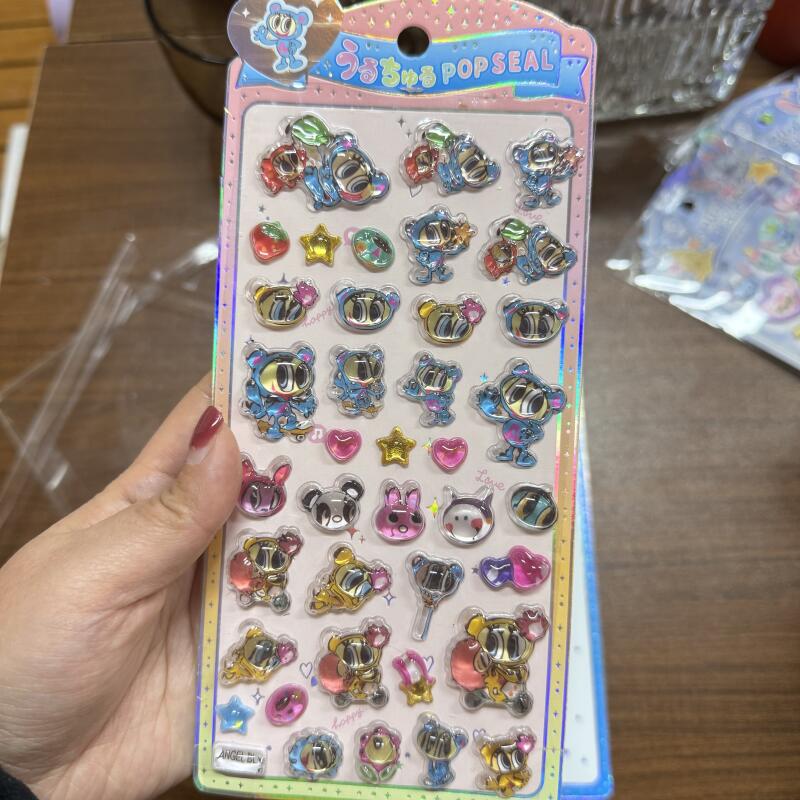 Phone Accessories From China - Autocollants 3D rétro de dessin animé