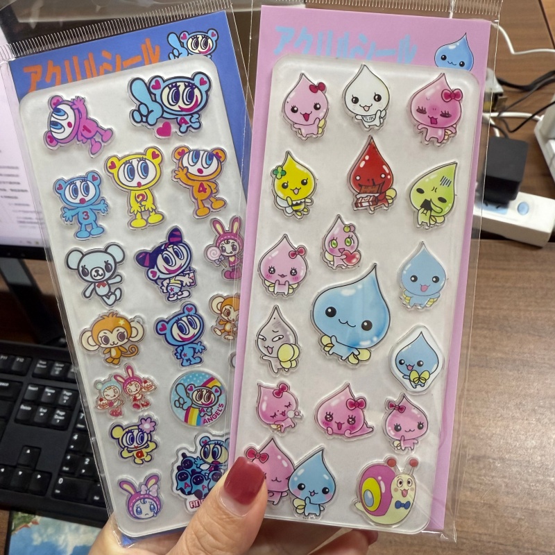 Phone Accessories From China - Autocollant dur en acrylique avec gouttelettes