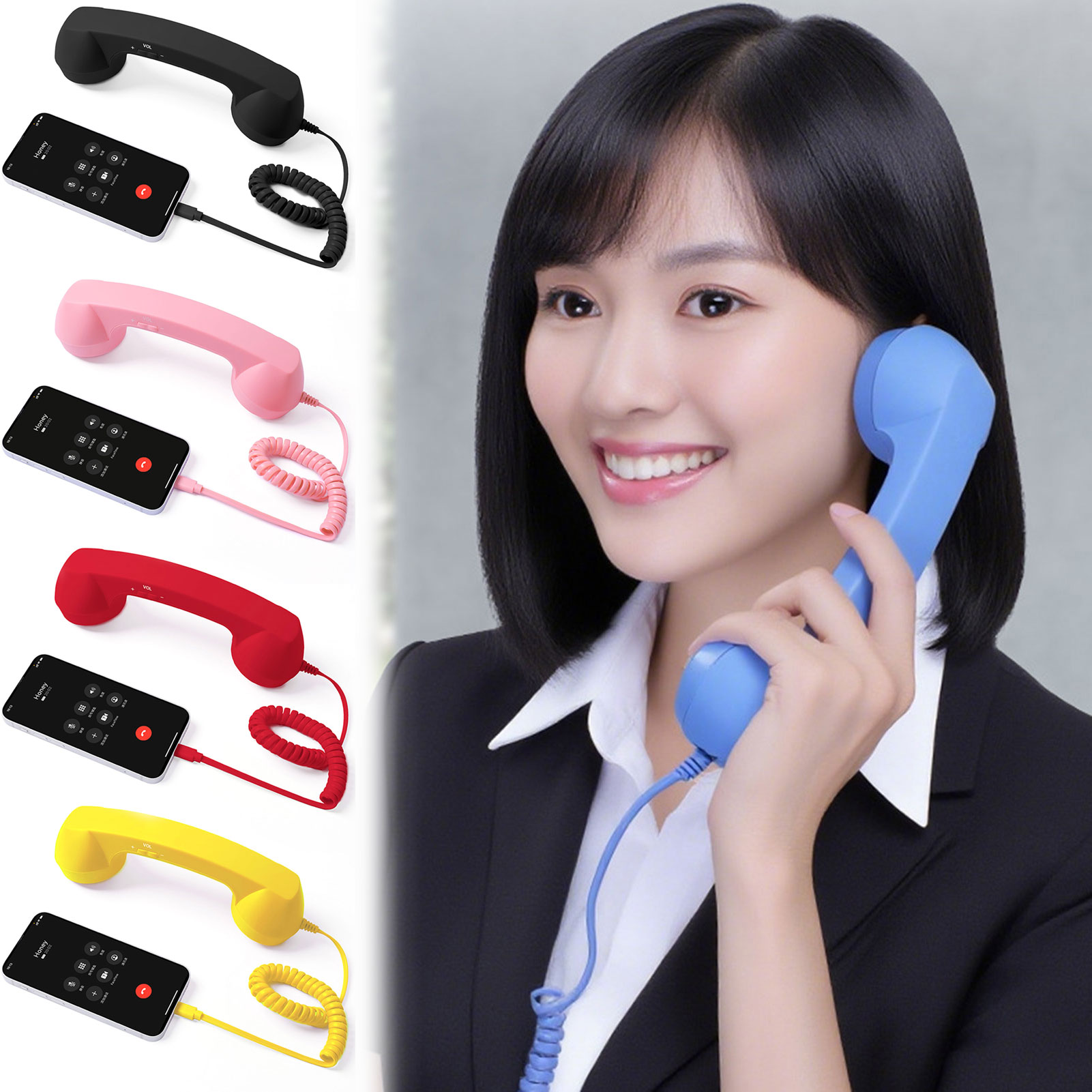 Retro Handset Phone - Rétro Type C téléphones combiné récepteur