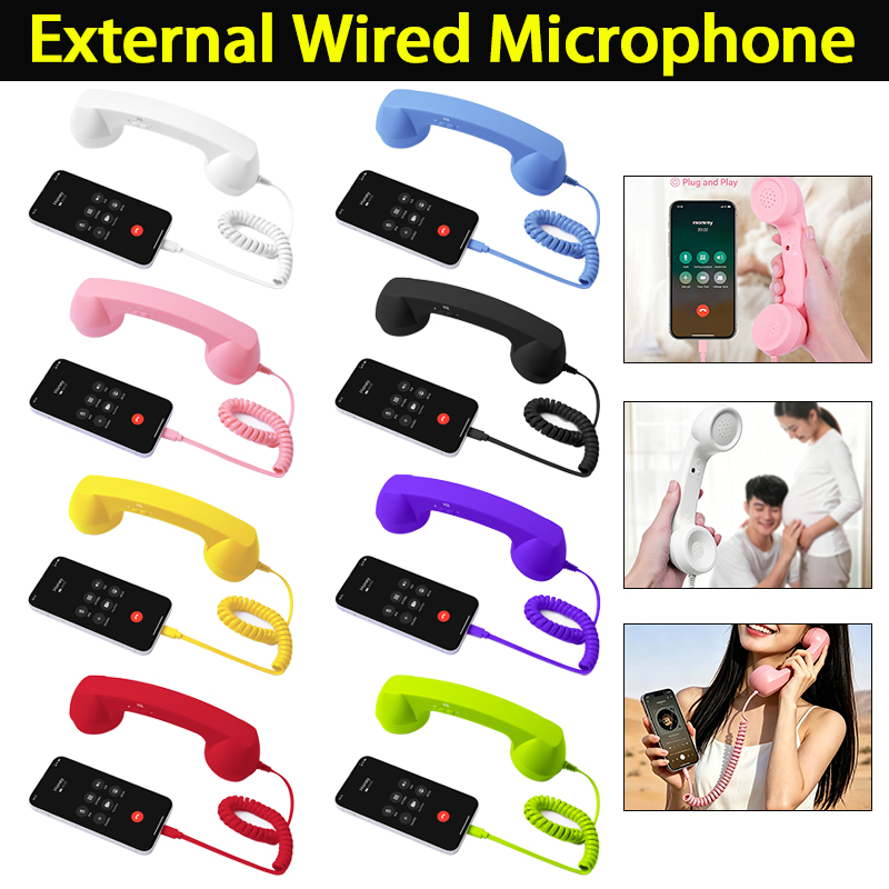 Retro Handset Phone - Casque filaire rétro 3,5 mm /