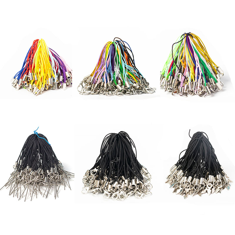 Phone Accessories Hanger - Mélange 100 pcs/lot fil cordon porte-clés