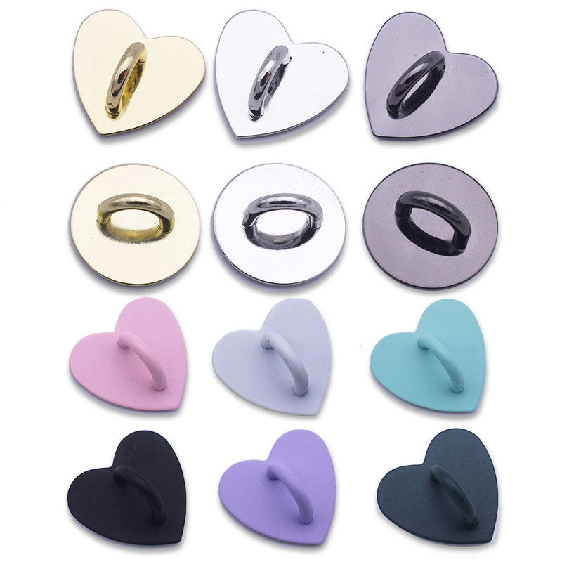 Phone Accessories Hanger - 5 pièces Kawaii adhésif métal coeur