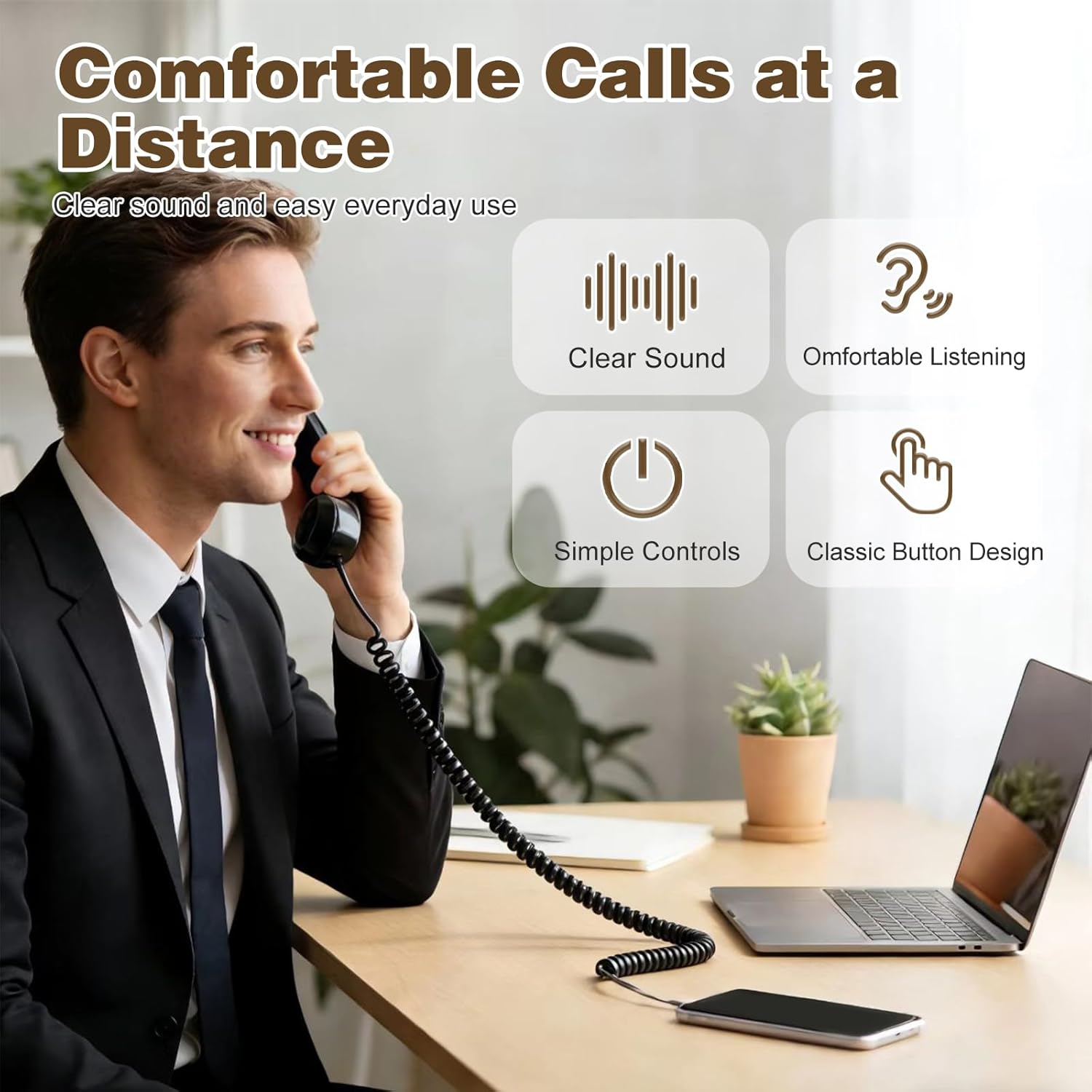 Combiné téléphonique rétro pou - Retro Handset Phone avis et prix