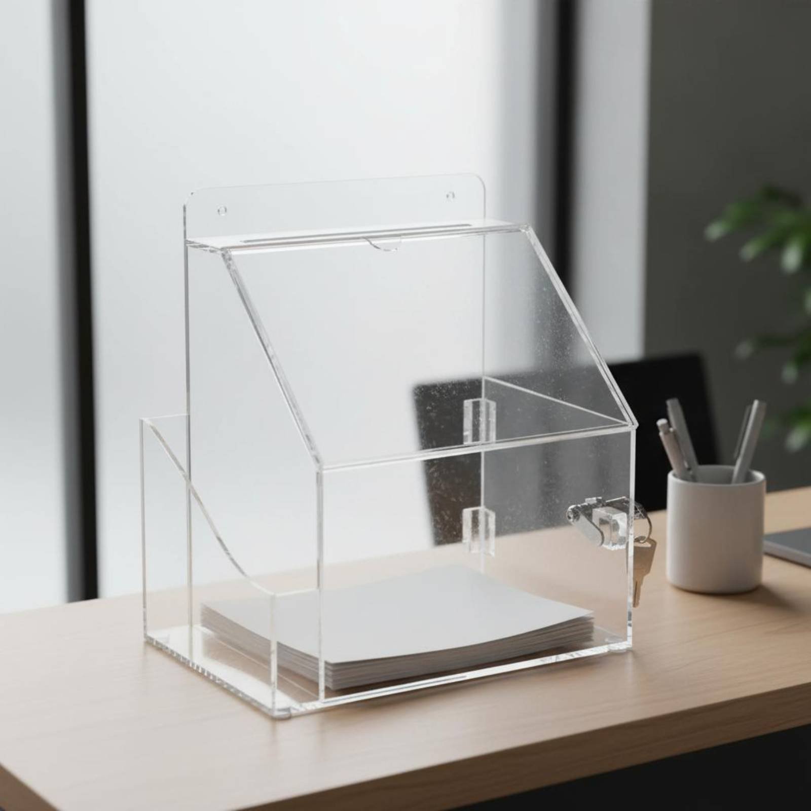 Boîte de dons en acrylique ave - Phone Accessories Company avis et prix