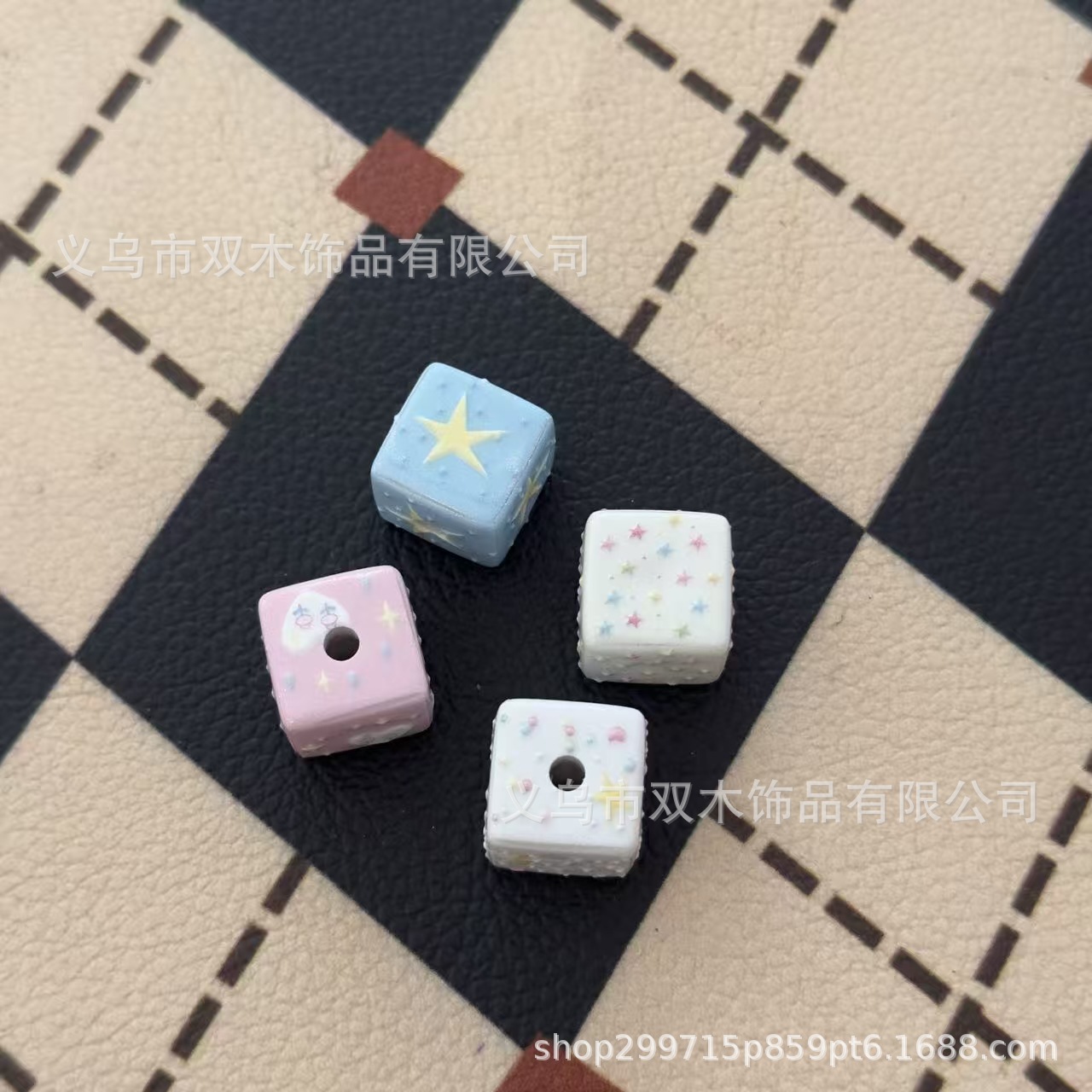 10 perles carrées imprimées en - Phone Accessories Chain avis et prix
