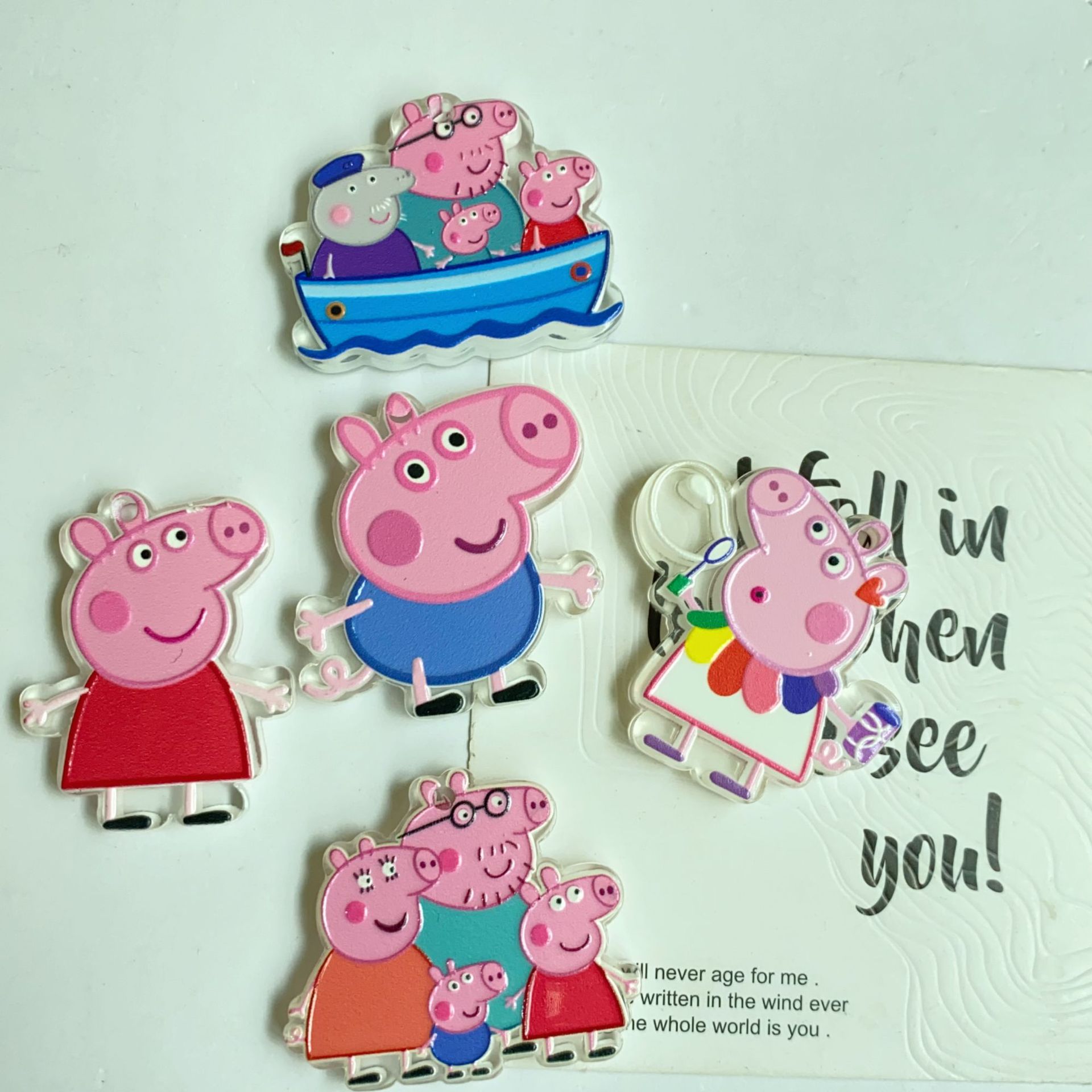 Pendentif Peppa Pig en relief  - Phone Accessories Chain avis et prix