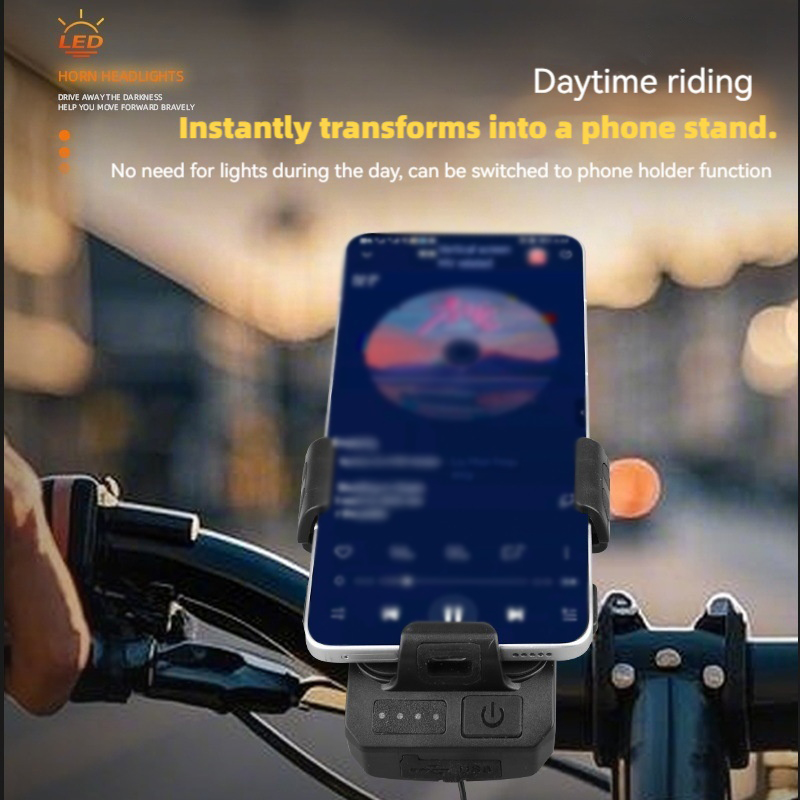 Feu avant de vélo avec klaxon  - Phone Zone Accessories avis et prix